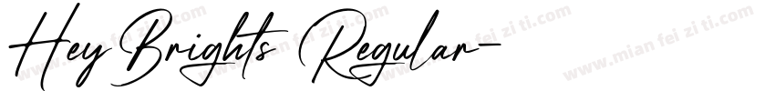 HeyBrights Regular字体转换